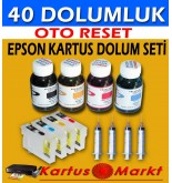 Epson T0711-T0714 (4 Renk) Uyumlu Kartuş Dolum Seti