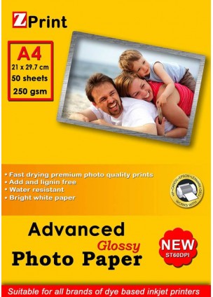 Advanced Fotoğraf Kağıdı 250gr A4 50 li pk parlak